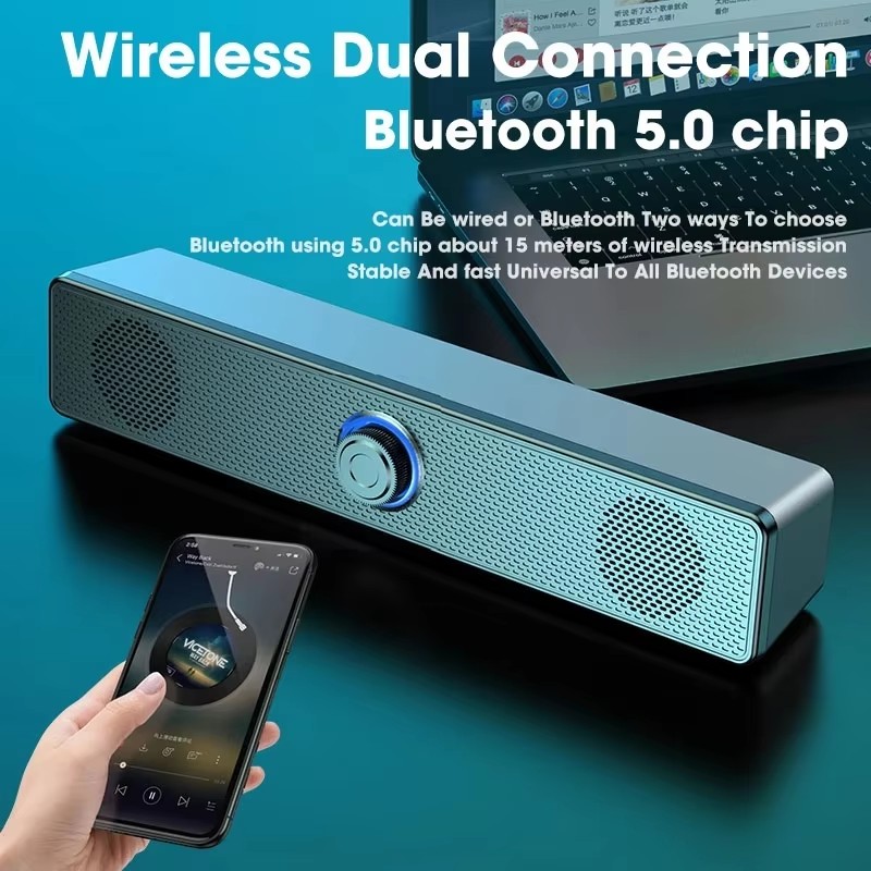 Laptop Stand Portable - Soundbar Musicale per Computer, Cassa Acustica