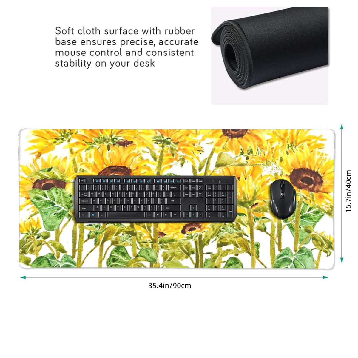 Tappetino per mouse grande con - Yellow Laptop Accessories recensione e prezzo