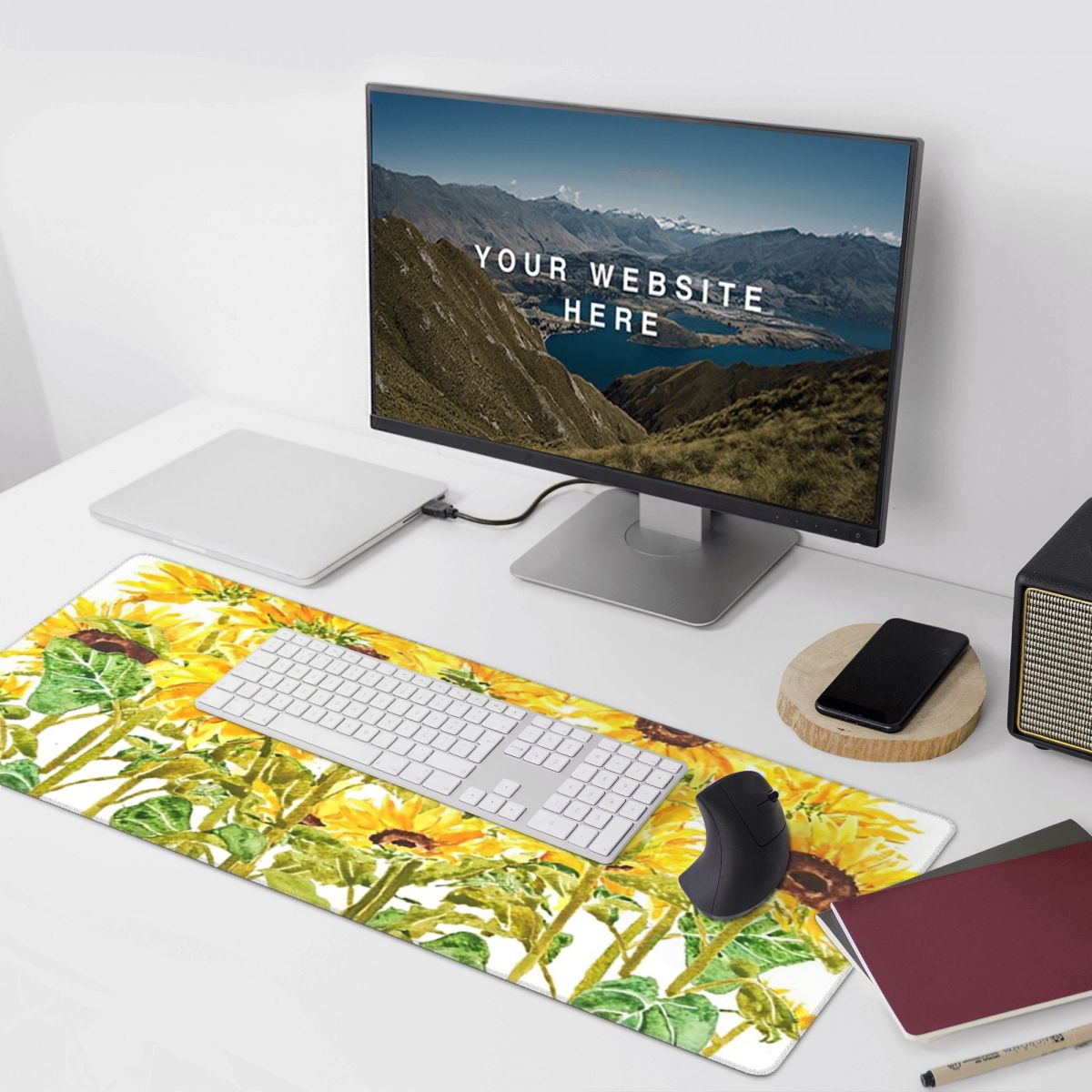 Tappetino per mouse grande con - Yellow Laptop Accessories recensione e prezzo
