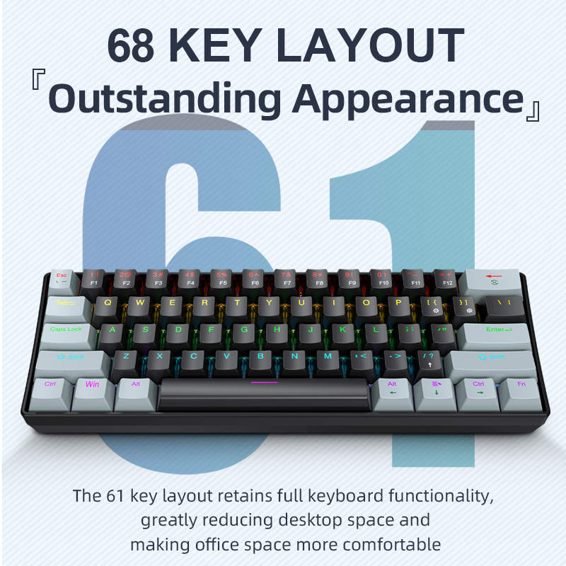 APAYADO K61 Mini tastiera mecc - Laptop Accessories Uk recensione e prezzo
