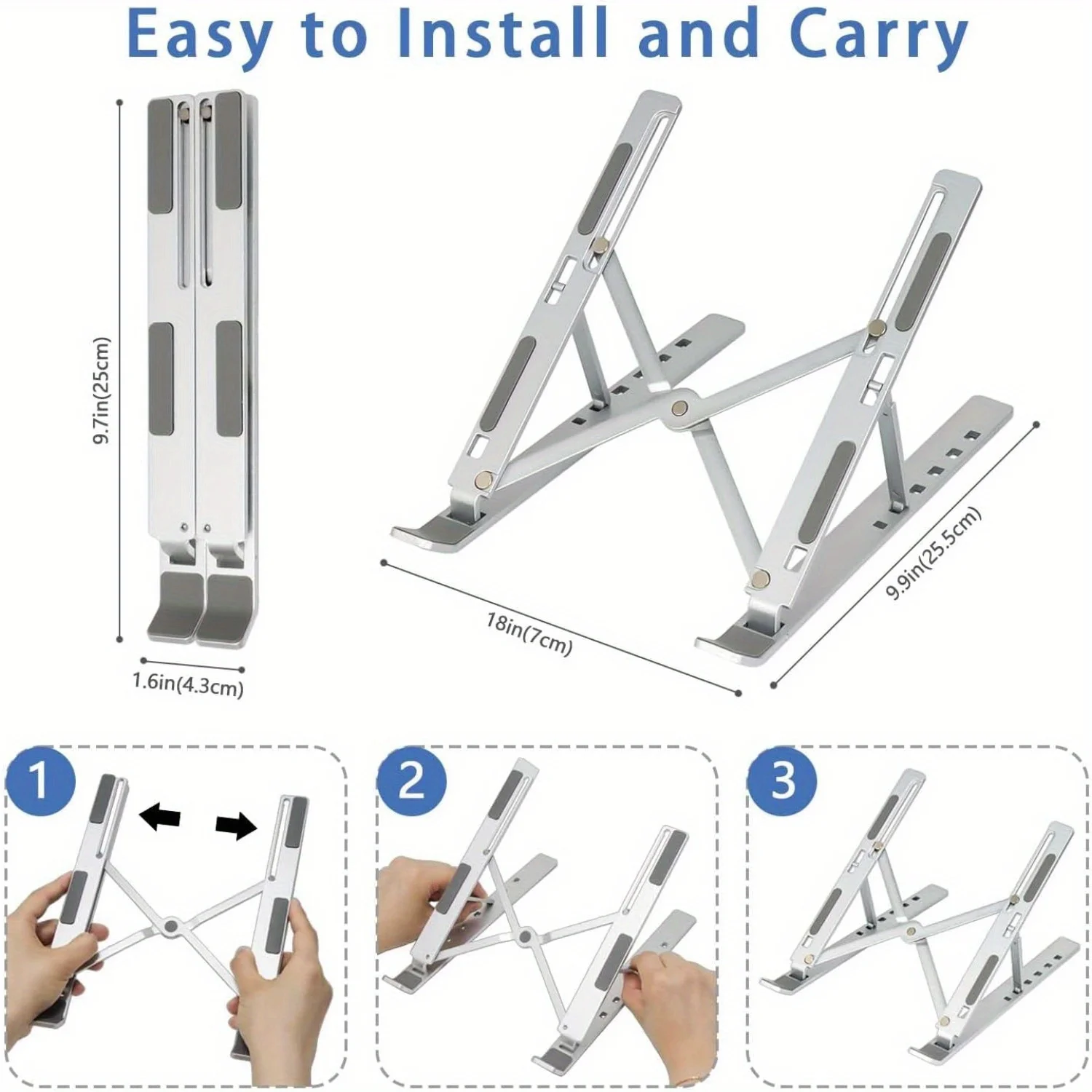 Supporto per laptop regolabile - Laptop Stand Portable recensione e prezzo